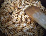 A picture of step 5 of Fusilli Pasta with Arrabbita sauce.