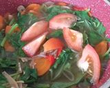 Gambar langkah 4 resipi Sayur Bayam.