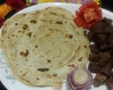 A picture of step 5 of Lacha paratha.