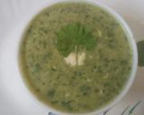 A picture of step 3 of Brahmi leaves soup.