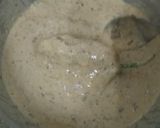 A picture of step 8 of Peri bites with twist and mustard dynamite sauce.