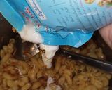A picture of step 4 of Cream pasta.