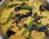 A picture of step 8 of Dhokla.