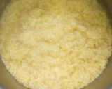 A picture of step 3 of Pasiparu payasam moong dal kheer.