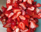 A picture of step 2 of Macerated Strawberries.