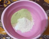 Foto langkah ke 2 dari resep Pancake Chocolatos Matcha.