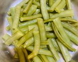 A picture of step 1 of Cluster bean kadhi (Ganvaar phalee kadhi).