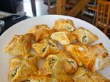 Fresh onions & Feta cheese pastry pockets