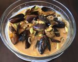 A picture of step 3 of California Farm Mussel Salad.