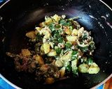A picture of step 5 of Bhindi Shorshe/Sarson.