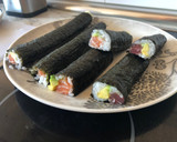 Foto del paso 5 de la receta: Cómo hacer Sushi de atún y salmón desde cero: Maki, Temaki y Nigiri