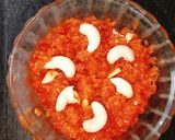 A picture of step 4 of Gajar Halwa.