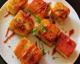 A picture of step 4 of Leftover Rice Dhokla.