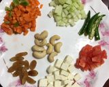 A picture of step 1 of Shahi Moong Dal.