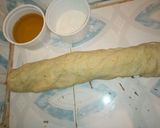 A picture of step 7 of Soft layered pumpkin chapati.