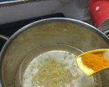 A picture of step 2 of Tulsi haldi mix kadha.