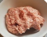 A picture of step 1 of Asian style pork wrap.