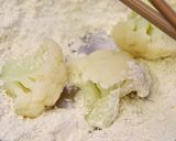 A picture of step 3 of Fried Cauliflower with tartar.