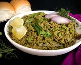 A picture of step 10 of Green Soya Keema.