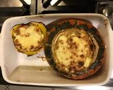 Une image de l'étape 16 de Courge turban turc farcie cantal et lardons.