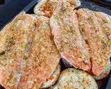 Foto del paso 2 de la receta: Trucha al ajillo🧄y mostaza...!