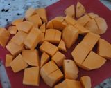 A picture of step 1 of Nearly vegan sweet potato shepherds pie.