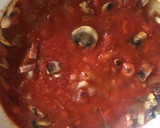 Foto del paso 4 de la receta: Guisantes con bacon, champiñones y tomate