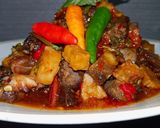Foto langkah ke 10 dari resep Puasa hari ke 10 (Sambal Ati ampela tempe daun kemangi).