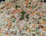 Foto del paso 4 de la receta: Arroz🍚de brócoli🥦y coliflor🥕al cilantro🌿🥡🫛