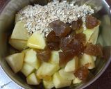 A picture of step 1 of Apple Oats Chia Smoothie.