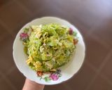 Hình bước làm 5 của món Khổ qua hay mướp đắng xào trứng