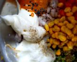 A picture of step 2 of Corn mayo grill sandwiches.
