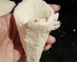 A picture of step 2 of Cone style bread pakora.