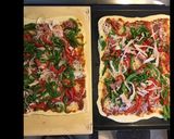 Une image de l'étape 2 de Pizzas complètes maison (tomate poivrons oignons chorizo champignons et deux jambons).