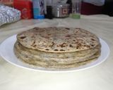 A picture of step 9 of Aloo palak paratha.