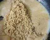 A picture of step 2 of Rajgira halwa.
