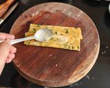 A picture of step 6 of Methi Leaves Layered Mathri.