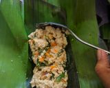 Foto langkah ke 5 dari resep Pepes Tahu Jamur Tiram.