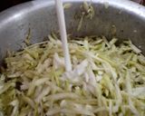 A picture of step 1 of Lauki ka halwa.