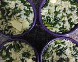 Foto del paso 4 de la receta: Timbal de arroz, queso y espinacas