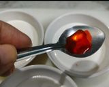 A picture of step 3 of Tri colour idli.