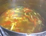 A picture of step 7 of Chicken veg manchow soup.