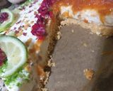 Foto del paso 4 de la receta: Tarta de queso con durazno y lima