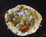A picture of step 3 of Paneer Schezwan frenki.
