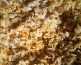 A picture of step 12 of Jollof rice and pomo.