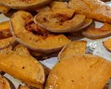 A picture of step 2 of Smoked mackerel + squash salad w/creamy yoghurt dressing.