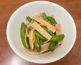 👩🏻‍🍳甜豆炒素火腿的食譜步驟2照片