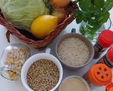 Foto del paso 1 de la receta: Repollo relleno libanés vegano