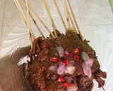 Foto langkah ke 5 dari resep Sate jamur tiram bumbu kacang.