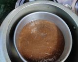 A picture of step 5 of Chocolate ganache cake.